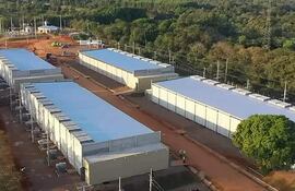 Vista aérea de la criptominera Bitfarms asentada en Villarrica.