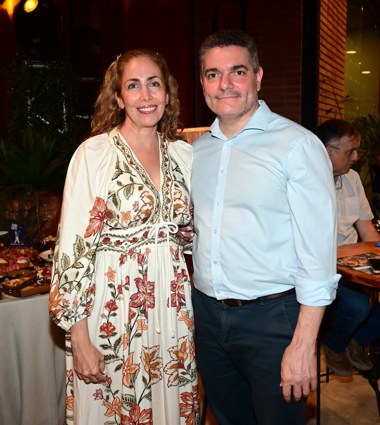 Karina Daher y Jorge Leveran.