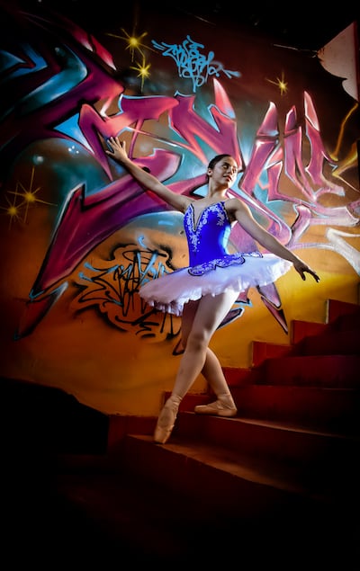 Micaela Martínez, de la carrera de licenciatura en Danza del Instituto Superior Bellas Artes (ISBA).