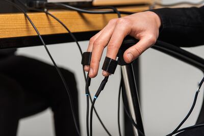 Concepto de prueba de polígrafo.