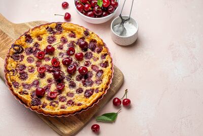 Clafoutis de cereza.