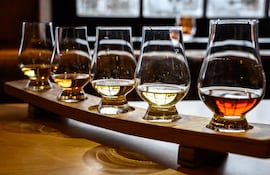 Cata de whisky, Skye, Escocia.