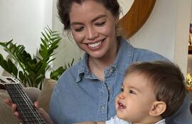 Daisy Lezcano y su hijo Mauri.