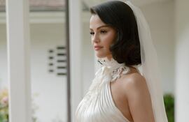 ¡Radiante! Selena Gómez el día de su boda.