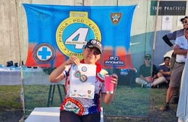 Viviana Zarratea, campeona en la categoría Lady de tiro.