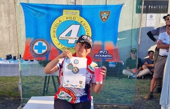 Viviana Zarratea, campeona en la categoría Lady de tiro.