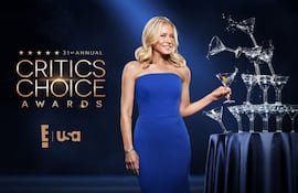Imagen promocional de la 31.ª edición anual de los Premios Critics Choice, presentada por Chelsea Handler.