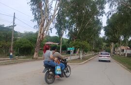 Una de las calles principales de Fuerte Olimpo.