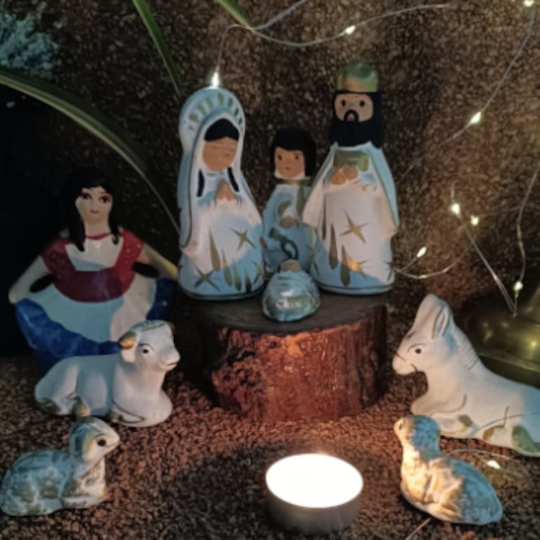 Pesebre de Fátima Báez, paraguaya residente en España.