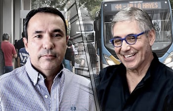 El viceministro de Transporte, Emiliano Fernández y César Ruiz Díaz, titular de Cetrapam.
