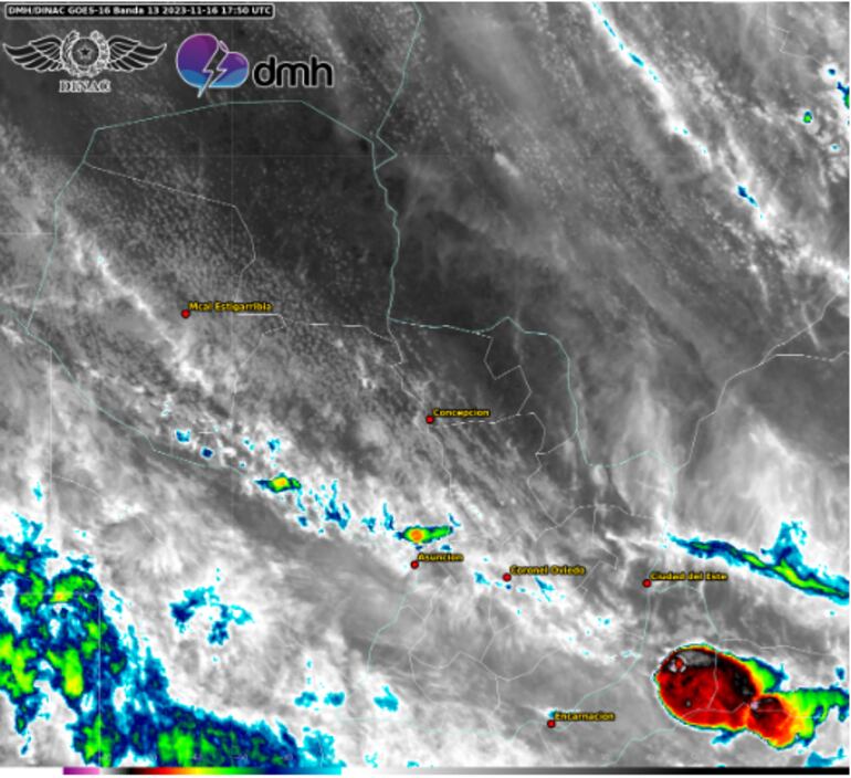 Meteorología renueva alerta para la tarde de este jueves 16 de noviembre.