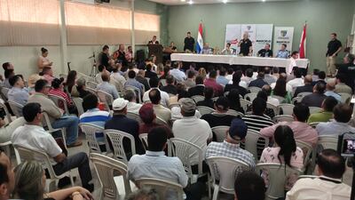 Día de gobierno del ministro del Interior, Enrique Riera, en el departamento de Caaguazú.