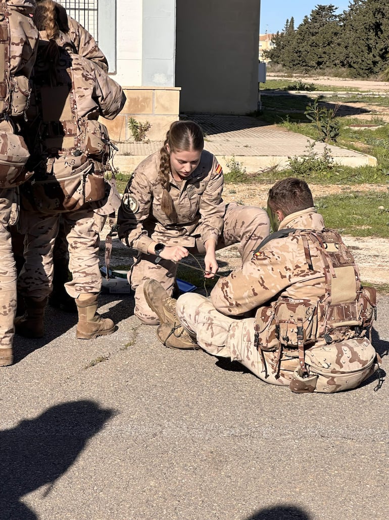 La princesa Leonor en la Academia General del Aire y del Espacio de San Javier (Murcia). (EFE/ Casa Real)

