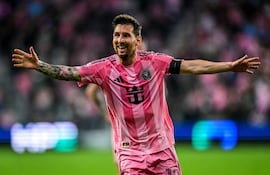 Lionel Messi (38 años), autor del primer gol en el nuevo estadio del Inter Miami.