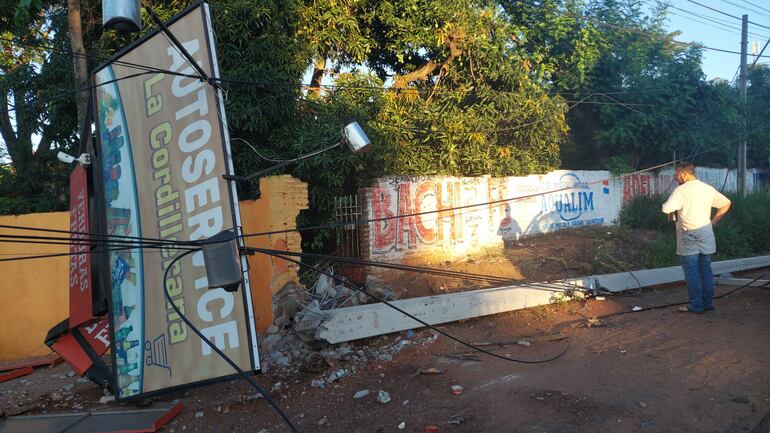 accidente en Acceso Sur