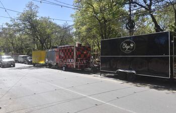 Carros de Comida ubicados en las calles Estrella entre Independencia Nacional y Nuestra Señora de la Asunción.