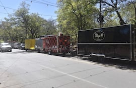Carros de Comida ubicados en las calles Estrella entre Independencia Nacional y Nuestra Señora de la Asunción.