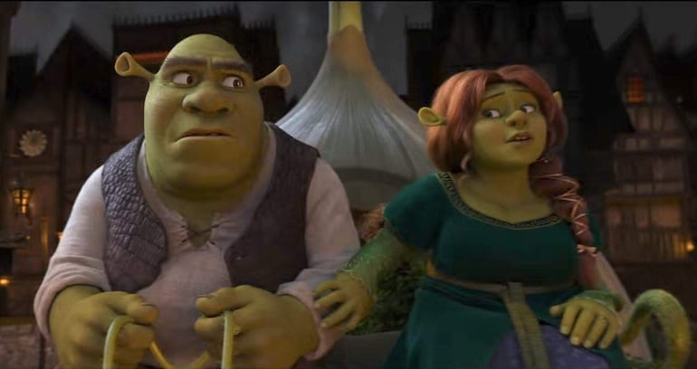 Fotos para ilustrar la nota sobre el nuevo trailer de Shrek
