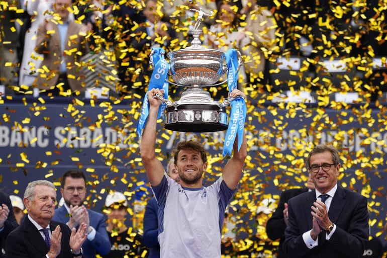 El noruego Casper Ruud (25 años) se consagró campeón del torneo de Barcelona, España.