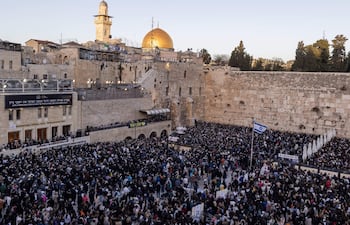 Muro de las Lamentaciones, en Jerusalén.