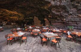 Cueva Los Jameos del Agua en Lanzarote, Islas Canarias, España.