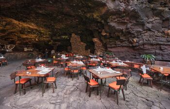 Cueva Los Jameos del Agua en Lanzarote, Islas Canarias, España.