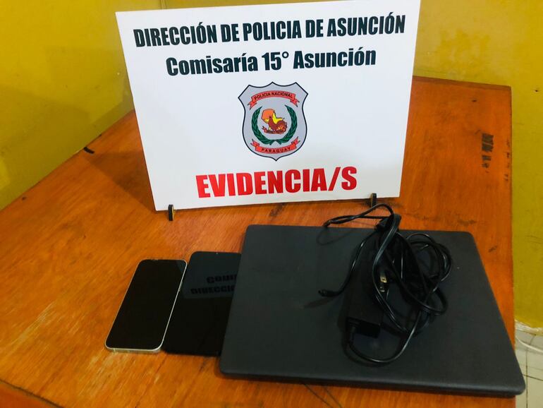 Objetos hurtados que fueron recuperados por la Policía.