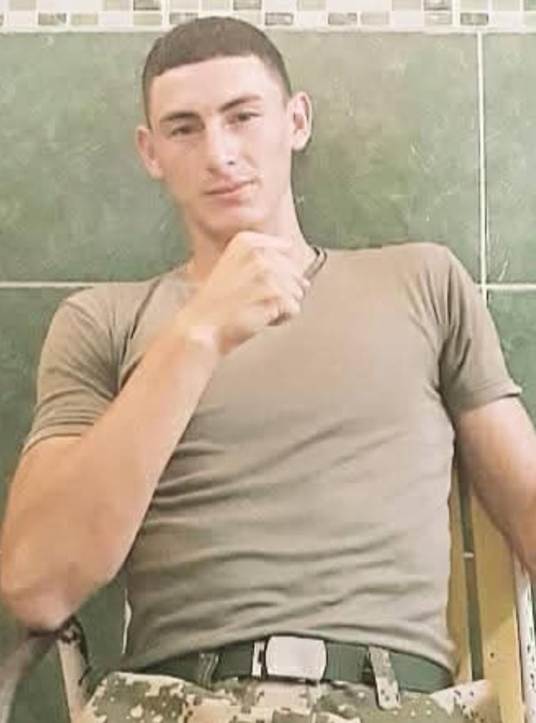 Sargento primero Remigio Llano López (25) detenido por ser sospechoso del homicidio de Félix Kanazawa, expresidente de la Dinac.