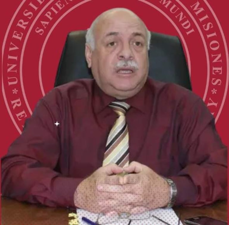 Pedro González, rector de la Universidad Nacional de Misiones (Unamis).