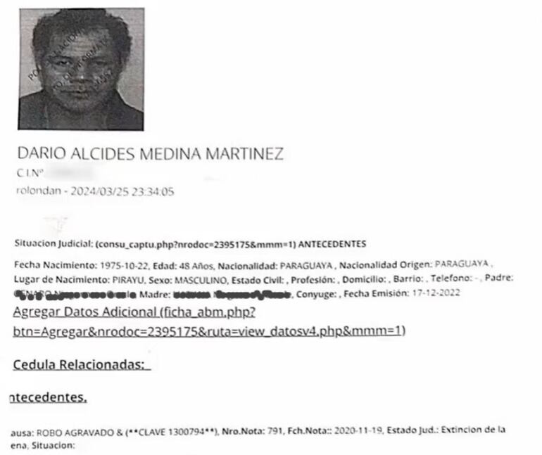 Hombre cuenta con antecedentes por robo agravado.