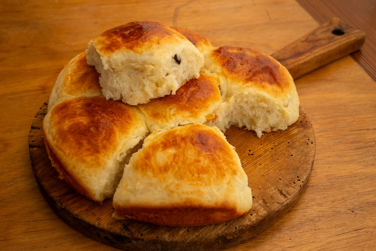 Pan en sartén.