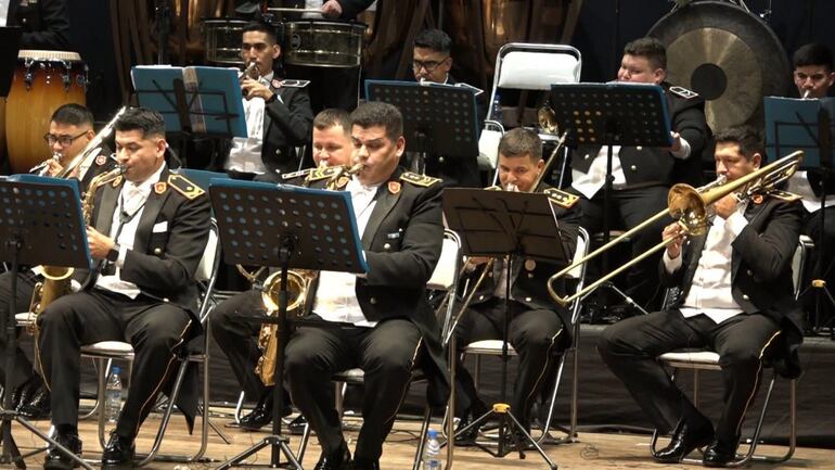 La Jazz Band de la Policía Nacional.
