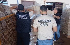 Intervención de Aduanas (Foto: Aduanas)