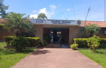 Fachada del Cuartel Central de la PMT.