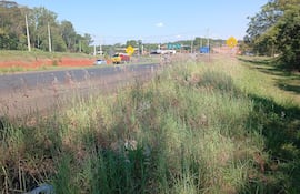 Matorrales en el acceso este de la ciudad de Coronel Oviedo dejan una muy mala impresión a la capital departamental.