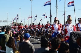 Imagen de archivo del desfile militar realizado en el 2023.