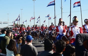Imagen de archivo del desfile militar realizado en el 2023.