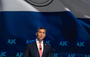 Santiago Peña participó esta mañana del Foro del Comité Judío Americano (AJC, por sus siglas en inglés) de los EE.UU.