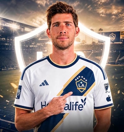 El volante marcador español Sergi Roberto militará en Los Ángeles Galaxy de Estados Unidos.