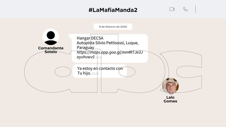 Conversaciones entre Alexandre Rodrigues Gomes y su padre, el diputado fallecido, Eulalio "Lalo" Gomes, obtenidas de la extracción de los celulares del exlegislador.