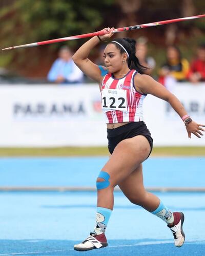 Fiorella Jazmín Veloso (23) buscará el oro en lanzamiento de jabalina en el Grand Prix del Paraguay.