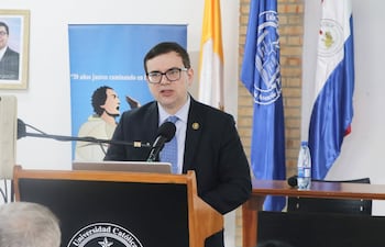 José Duarte fue disertante en la charla “La gestión de la calidad en la educación superior”, organizada por la Unidad Pedagógica Carapeguá de la Universidad Católica, meses atrás