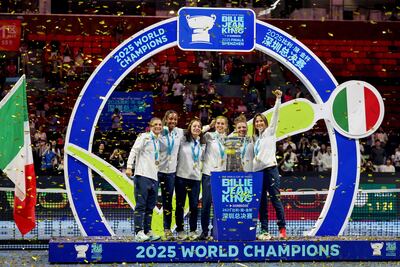 Italia ganó por sexta vez la BJK Cup, anteriormente denominada Fed Cup.