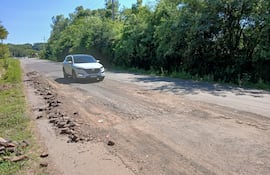 La Ruta de la Fe presenta severos hundimientos y baches.