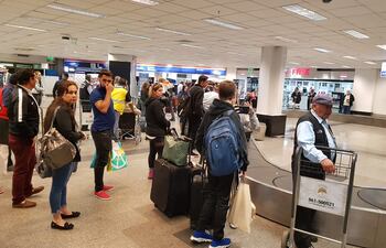 Interior del aeropuerto Silvio Pettirossi a finales de febrero pasado.