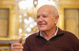 El sacerdote jesuita José Zanardini en la Casa de las Américas en Madrid.