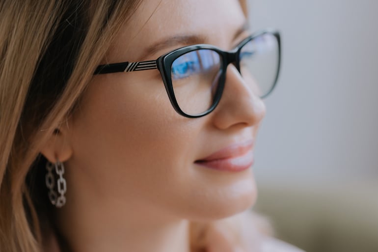 Lentes con filtro para luz azul.