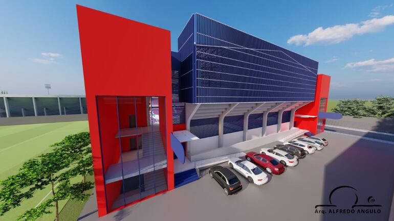 El Polideportivo que Cerro Porteño construirá en Barrio Obrero.