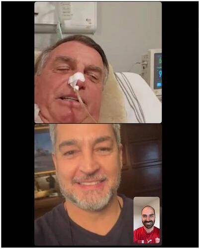 Videollamada entre Jair Bolsonaro y Mario Abdo Benítez.