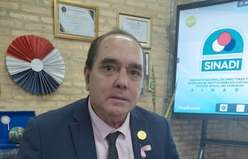Miguel Marecos, presidente del Sindicato Nacional de Directores de instituciones educativas (Sinadi).